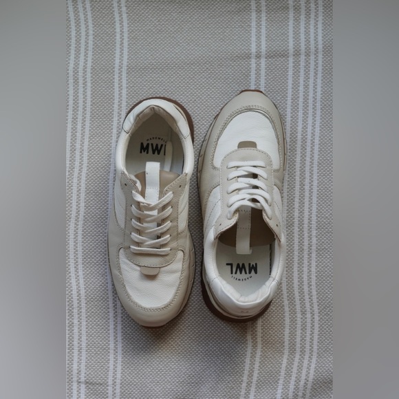 Madewell Kickoff Trainer Women’s Sneakers in Neutral Colorblock Leather - size 6 - Picture 5 of 10